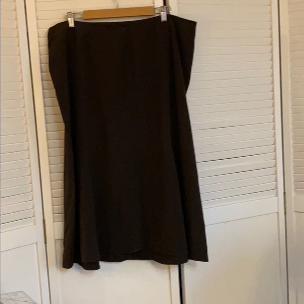 Gored flared skirt